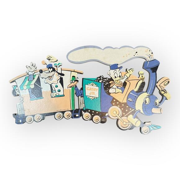 Vintage 1960's Walt Disney Wall Decor Train Mickey 4 PCs - Picture 8 of 12